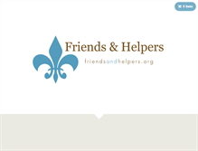 Tablet Screenshot of friendsandhelpers.org